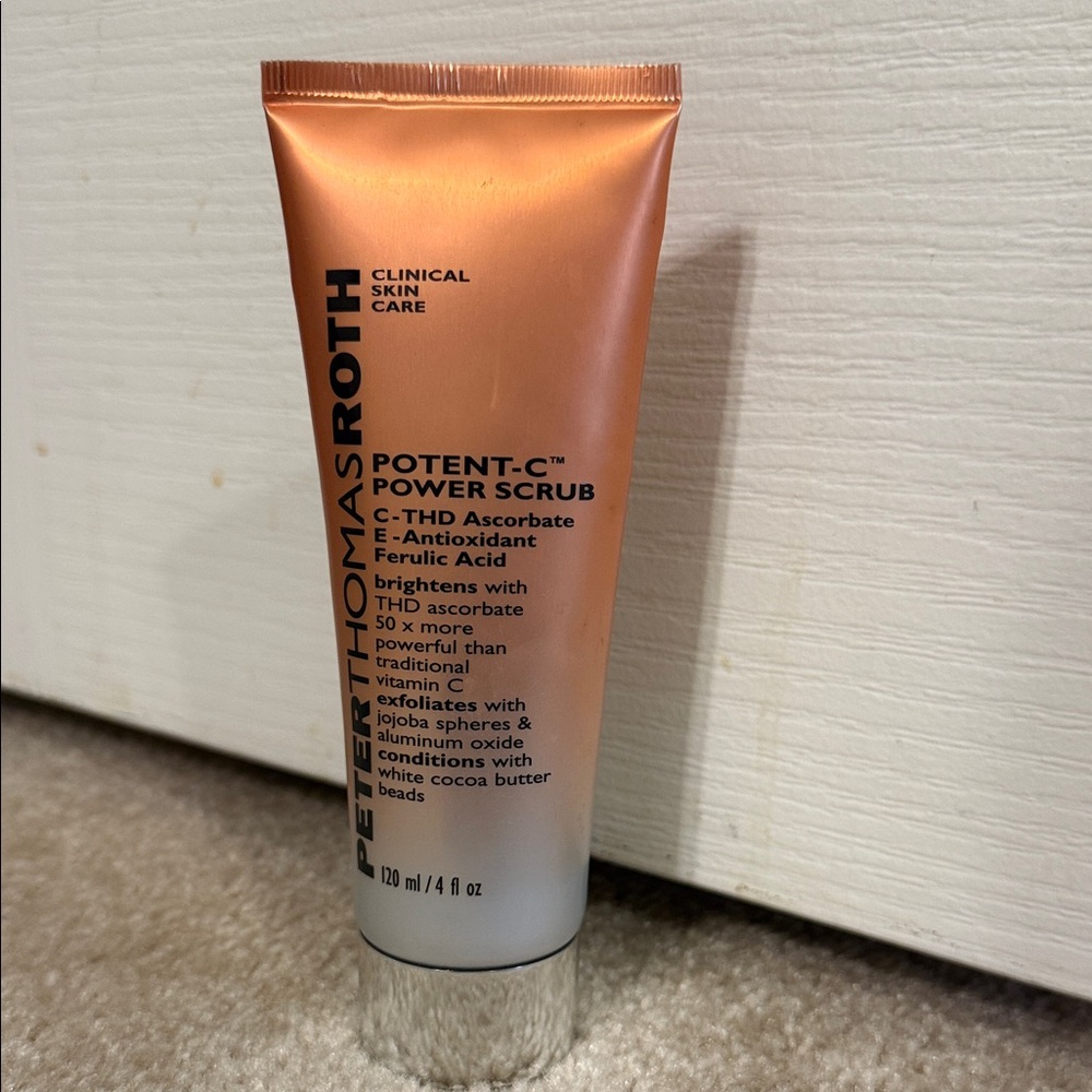 Peter Thomas Roth Potent-C Power Scrub in Orange and Silver